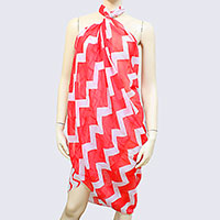 Chevron Polyester Pareo/ Spring Scarf