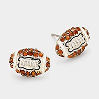 Football Stud Earrings