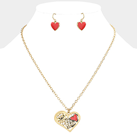 Heart Collage Pendant Necklace