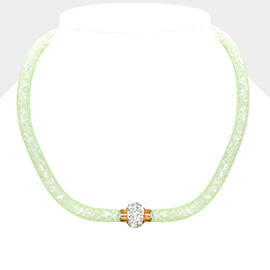 Magnetic Netted Shimmer Necklace