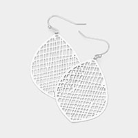 Brass Metal Cut Out Earrings