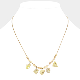 Druzy Station Necklace