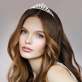 Rhinestone Paved Princess Tiara