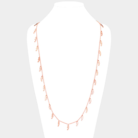 Metal Seahorse Long Necklace