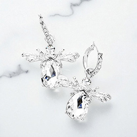 Glass Crystal Bug Earrings