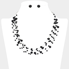 Galactic Pearl Collar Necklace