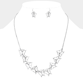 Metal Cutout Butterfly Necklace