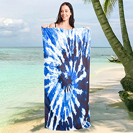 Tie Dye Print Beach Towel and Tote Bag