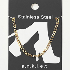Stainless Steel Metal Chain Anklet
