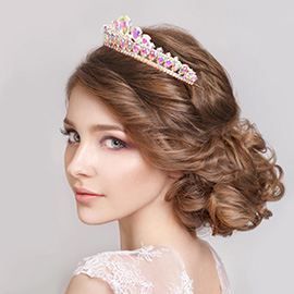 Teardrop Stone Cluster Princess Tiara