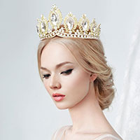 Glass Crystal Pageant Queen Tiara