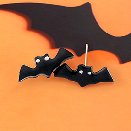 Polymer Clay Bat Stud Earrings