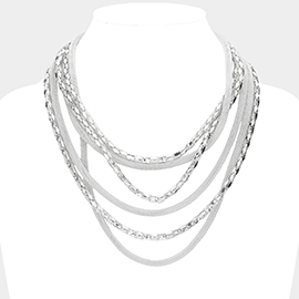 Multi Layered Metal Necklace