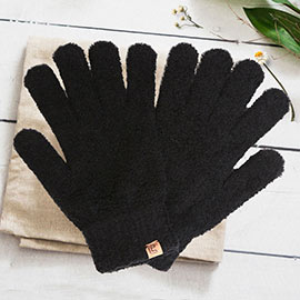 Solid Color Cozy Gloves