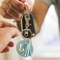 -L- Metal Initial Monogram Lapel Mini Pin Brooch