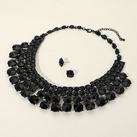 Bubble Stone Evening Necklace