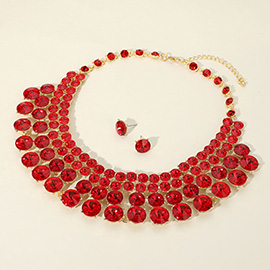 Bubble Stone Evening Necklace