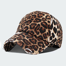 Leopard Patterned Vintage Baseball Cap