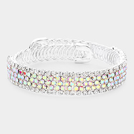 Rhinestone Pave Evening Bracelet