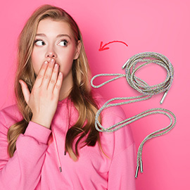 1 Pair - Bling Shoelaces Drawstring Ropes