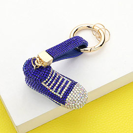 Rhinestone Pave Sneaker Keychain