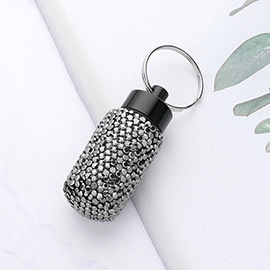 Bling Mini Pill Case Keychain