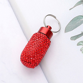 Bling Mini Pill Case Keychain
