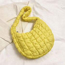 Quilted Puffer Tote / Shoulder Bag Cloud Bag