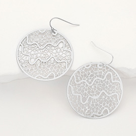 Round Filigree Dangle Earrings