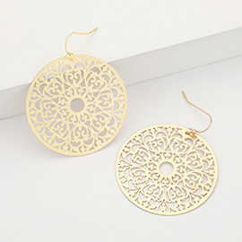 Round Filigree Dangle Earrings