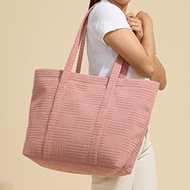 Grid Pattern Everyday Tote Bag