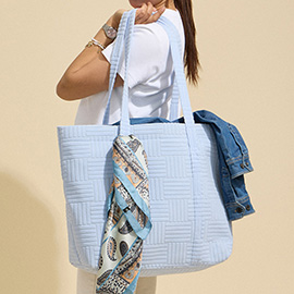 Grid Pattern Everyday Tote Bag