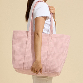 Grid Pattern Everyday Tote Bag