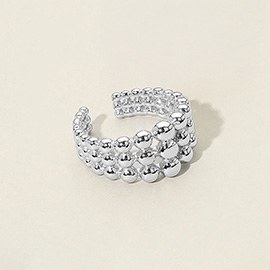 SECRET BOX_Stainless Steel Bubble Adjustable Ring