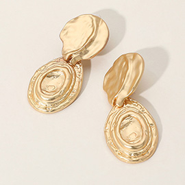 Abstract Metal Dangle Earrings