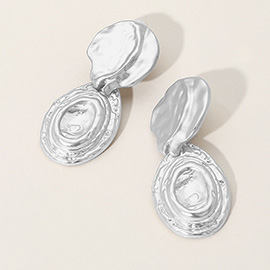 Abstract Metal Dangle Earrings