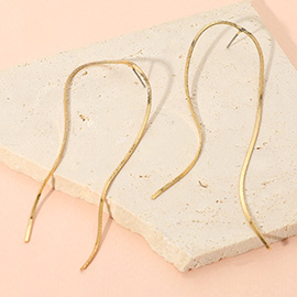 Metal Wire Chain Drop Earrings