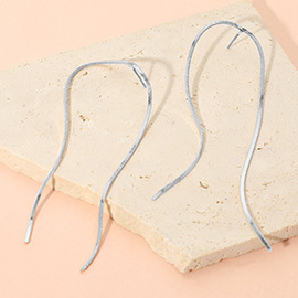 Metal Wire Chain Drop Earrings