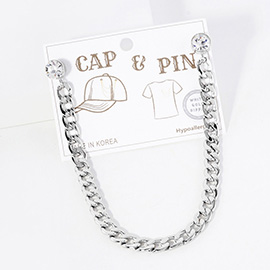 Gold Dipped Chain Cap and Pin Charm