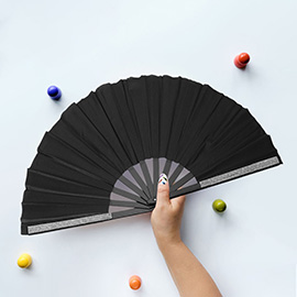 Bling Studded Folding Line Dance Hand Fan