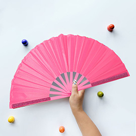 Bling Studded Folding Line Dance Hand Fan