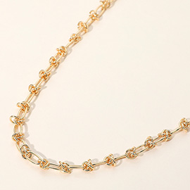 Metal Industrial Chain Necklace