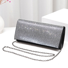 Bling Solid Evening Clutch / Crossbody Bag