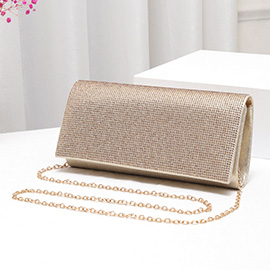 Bling Solid Evening Clutch / Crossbody Bag