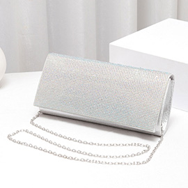 Bling Solid Evening Clutch / Crossbody Bag