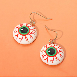 Halloween Creepy Red Vein Eyeball Dangle Earrings