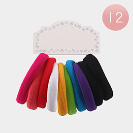 12 Set of 10 - Ponytail Hair Bands
