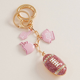 Football Charm Keychain / Bag Charm