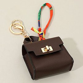 Faux Leather Mini Handbag Keychain / Bag Charm