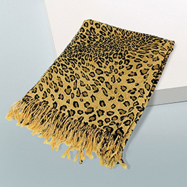 Leopard Print Pashmina Scarf Shawl